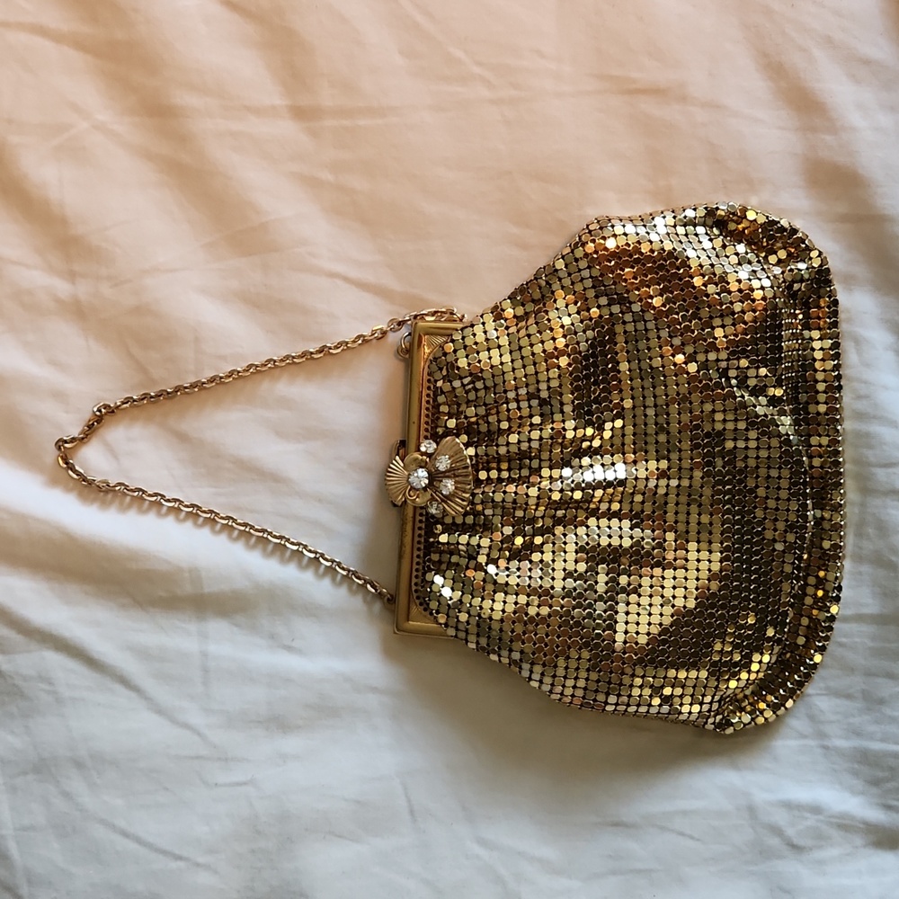 Whiting and Davis wristlet evening bag